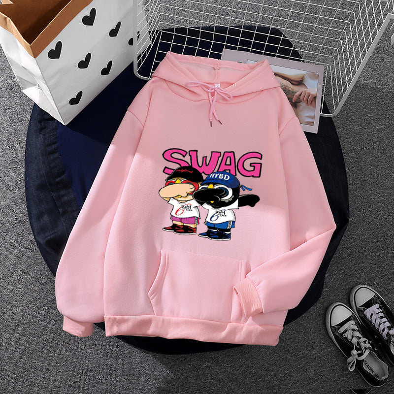 Damen Hoodie Lustiges Cartoon-Design Eveloria