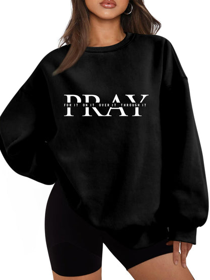 Damen Oversized Sweatshirt mit Aufdruck Eveloria