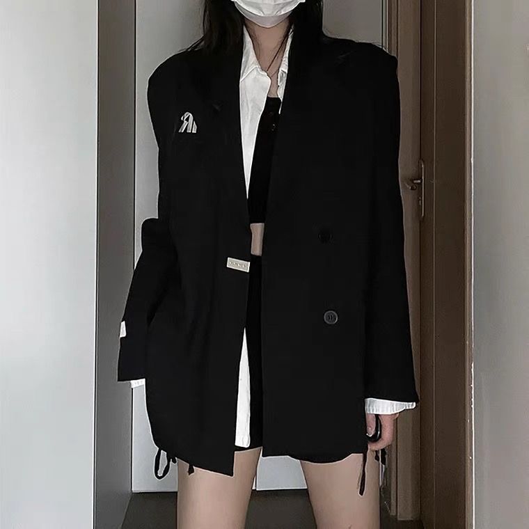 Damen Zweireiher Blazer Oversized Modern Eveloria