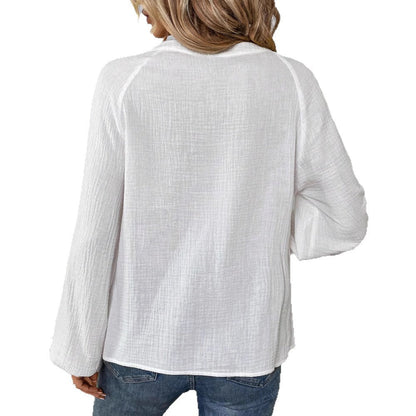 Damen Bluse Paisley Motiv Elegant Ärmel