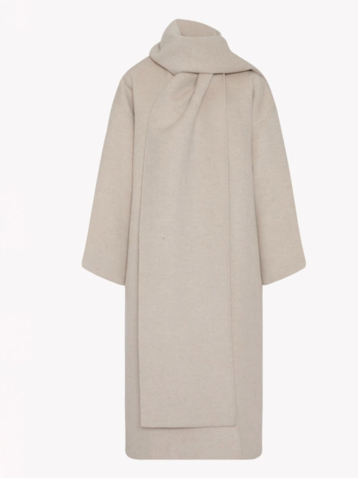 Damen Wool-Poncho mit Schal Eveloria Elegantes Design