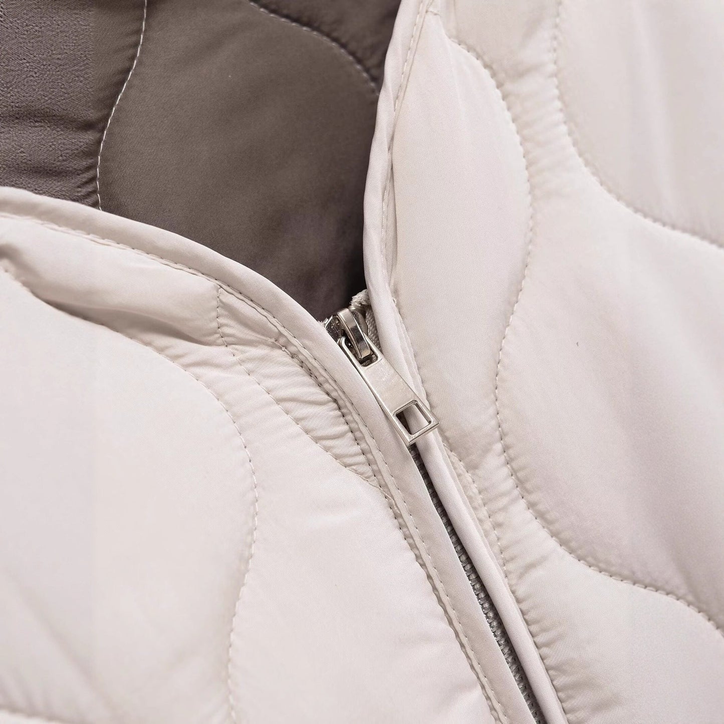 Damen Übergangsjacke Gesteppt Seitentaschen Moderner Schnitt