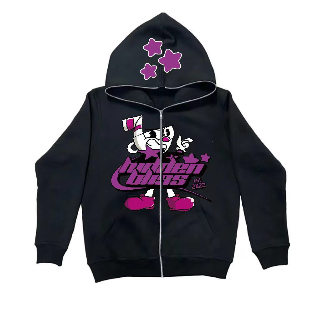 Damen Kapuzenjacke Grafikdesign Eveloria