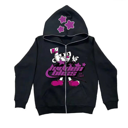 Damen Kapuzenjacke Grafikdesign Eveloria
