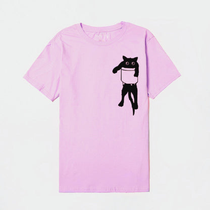 Damen T-Shirt Tiermotiv Lockerer Schnitt Eveloria