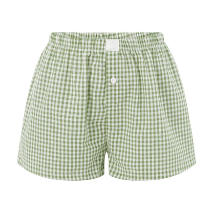 Damen Boxershorts Kariert Eveloria
