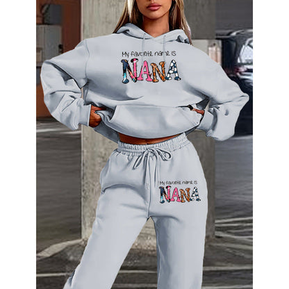 Damen Jogginganzug Bequem Mit Schriftzug Eveloria
