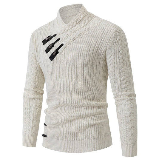 Herren Strickpullover Elegantes Zopfmuster Bequem - Eveloria