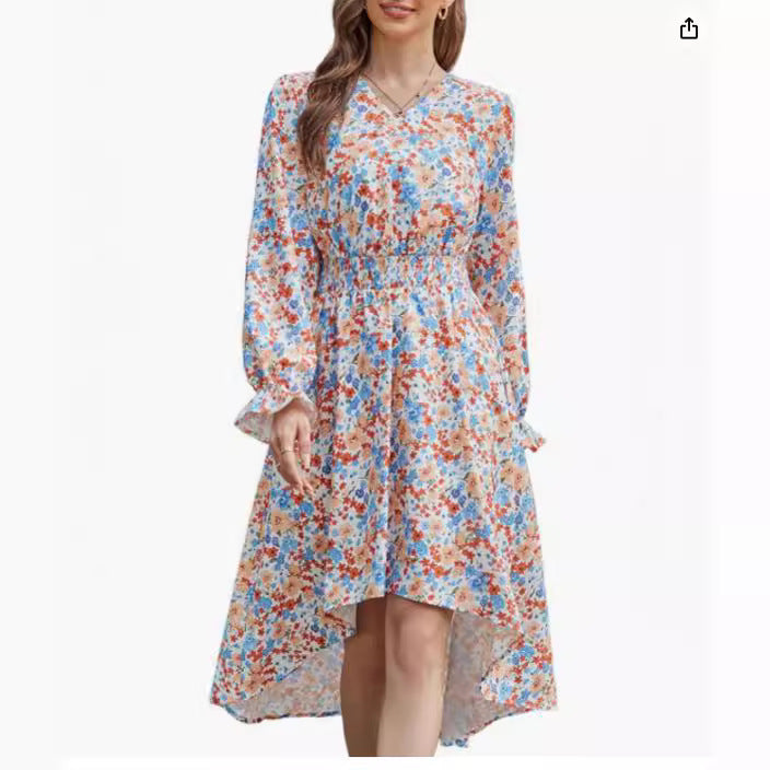 Damen Blumenkleid Eveloria