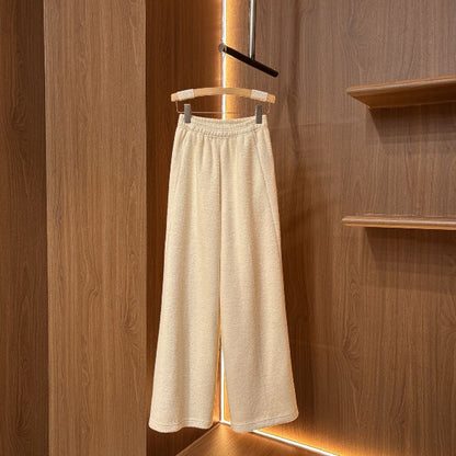 Damen Weite Stoffhose Elastischer Bund Eveloria