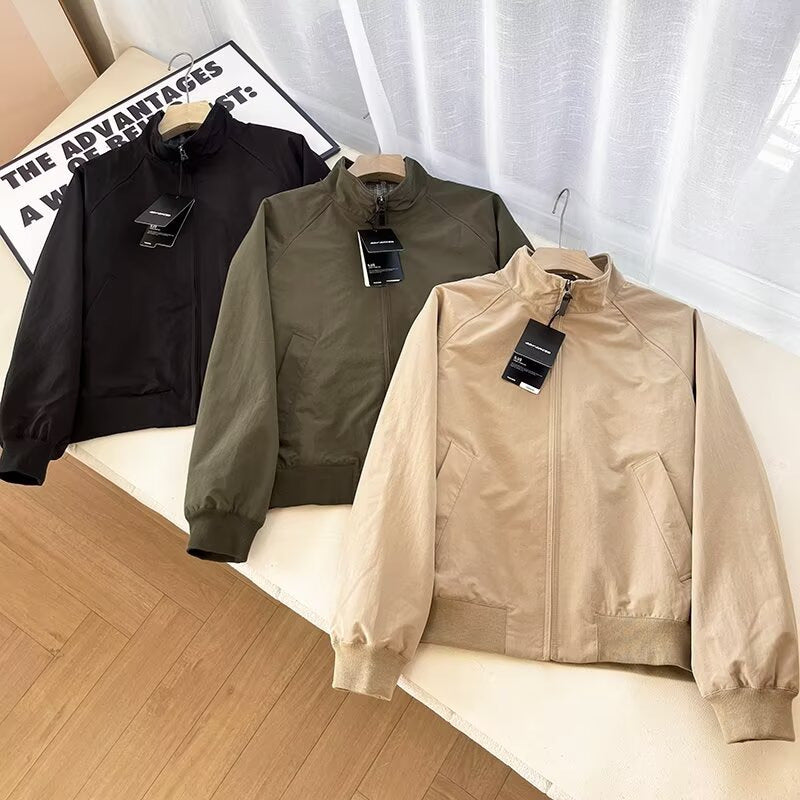 Damen Übergangsjacke Hochkragen Praktische Taschen Eveloria