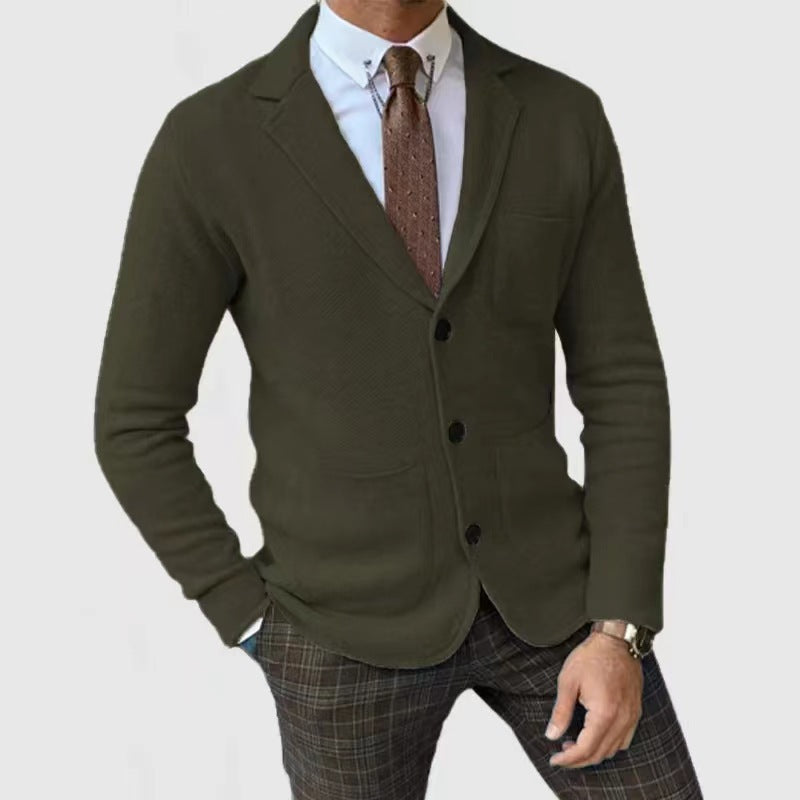 Eveloria Herren Strickjacke Elegantes Design Mit Taschen