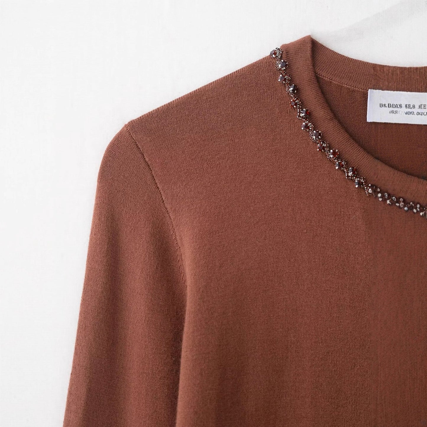 Damen Strickcardigan mit Perlenverzierung Elegantes Design