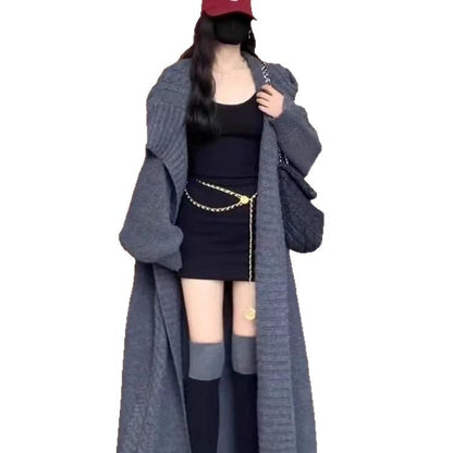 Damen Oversize Strickjacke Gemustert Eveloria