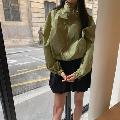 Damen Windjacke Leicht Voluminöse Ärmel Eveloria