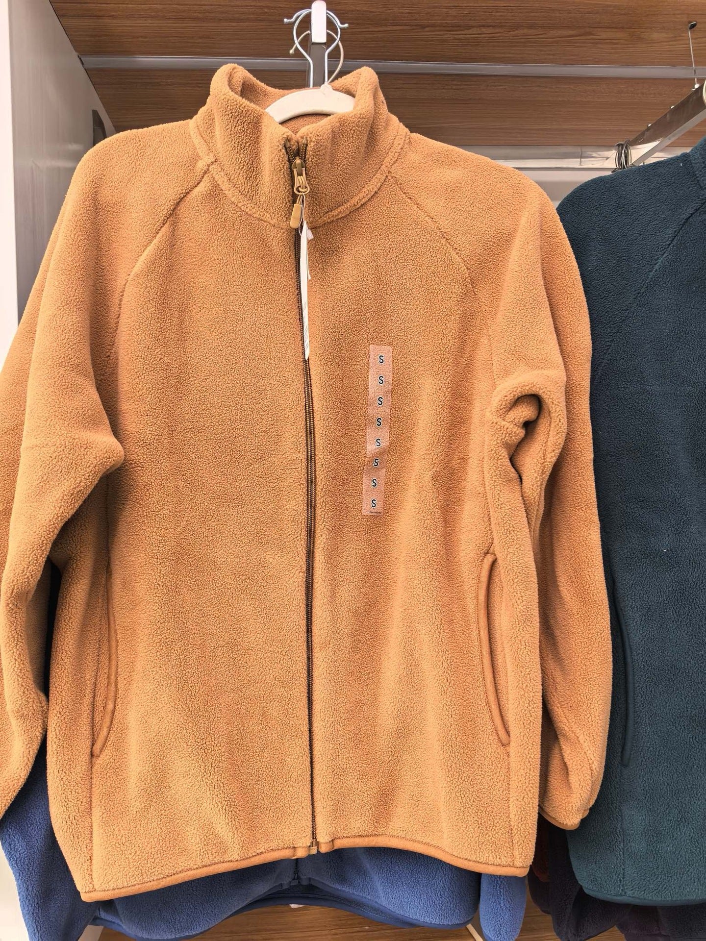 Damen Fleecejacke Hochkragen Seitentaschen Eveloria