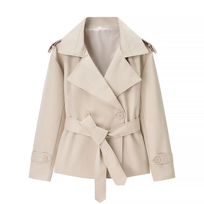 Damen Trenchcoatjacke Gürtel Eveloria Elegantes Design