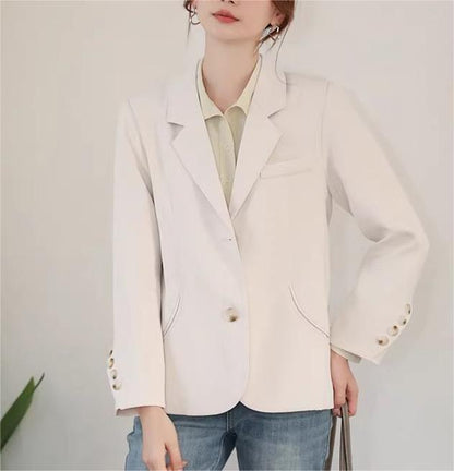 Damen Blazer Tailliert Mit Knöpfen Eveloria