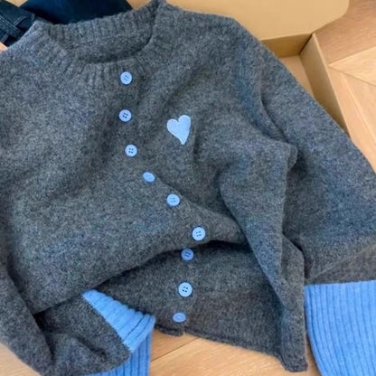 Damen Strickjacke Kuschelweich Baumwollmischung Modern