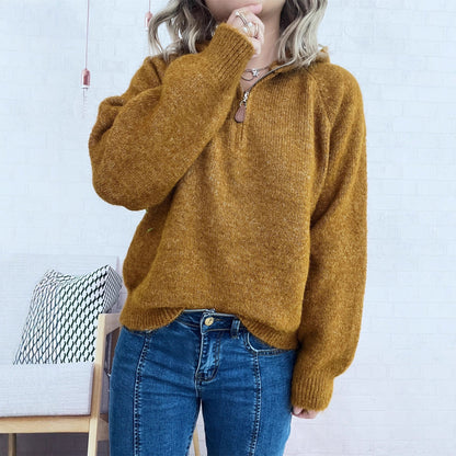 Damen Kapuzenpullover Reißverschluss Eveloria