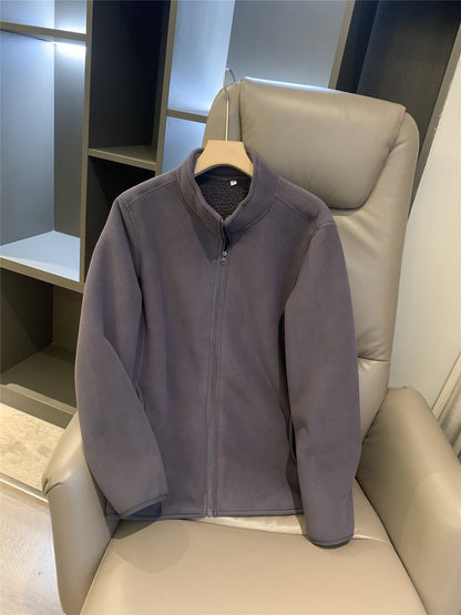 Damen Fleecejacke Hochkragen Reißverschluss Eveloria