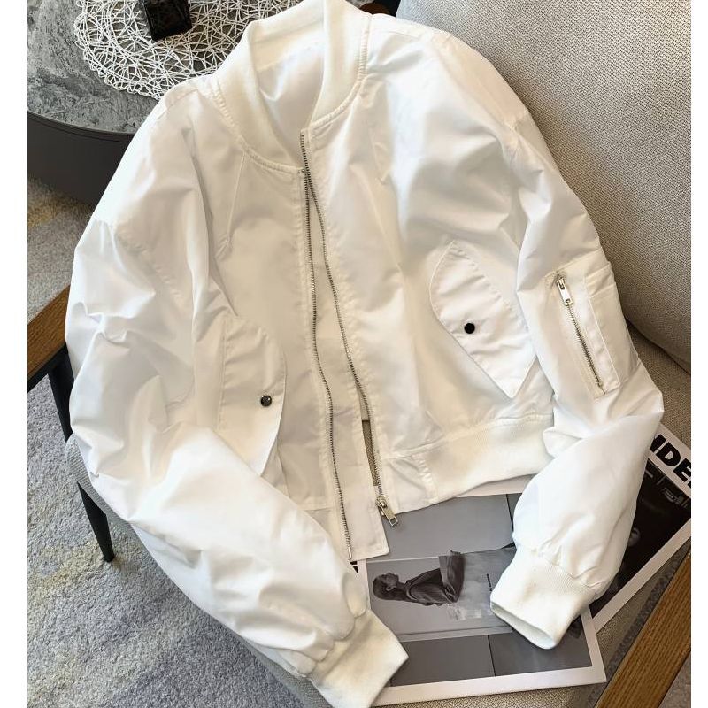 Damen Bomberjacke modisch mit Taschen Eveloria