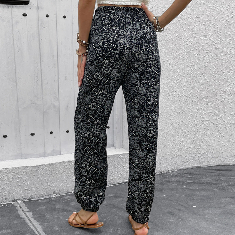 Damen Sommerhose Ethnomuster Leicht Eveloria