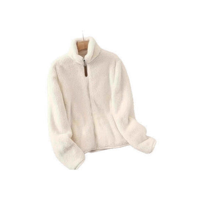 Damen Fleecejacke Hochkragen Reißverschluss Eveloria