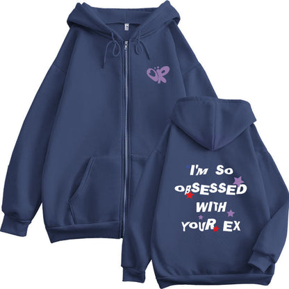 Damen Kapuzenjacke mit Aufdruck Bequem Grün