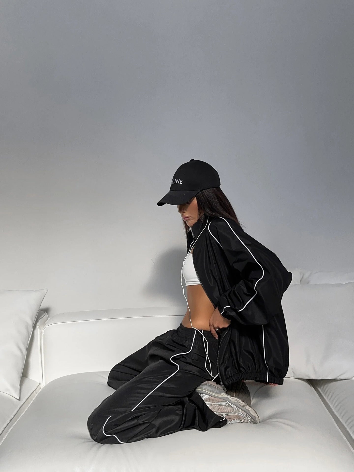 Damen Sportjacke Jogginghose Set Eveloria