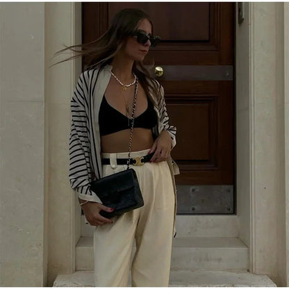 Damen Strickjacke Breite Ärmel Eveloria