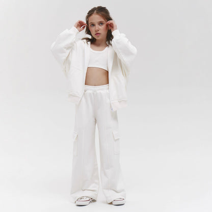 Damen Sportanzug Kapuzenjacke Jogginghose Set