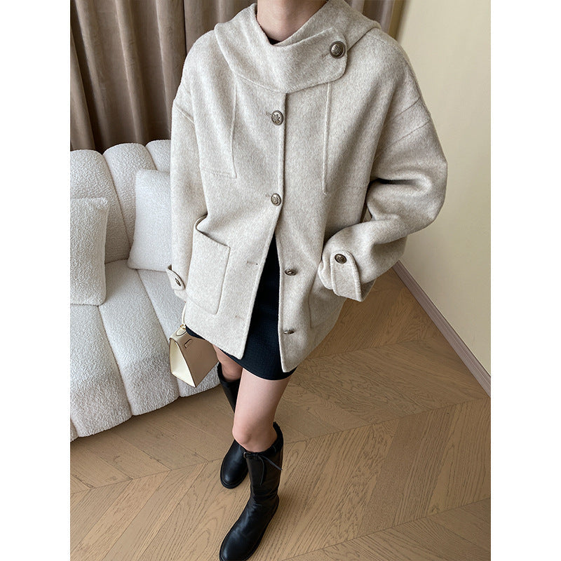 Damen Fleecejacke Oversized Große Taschen Eveloria