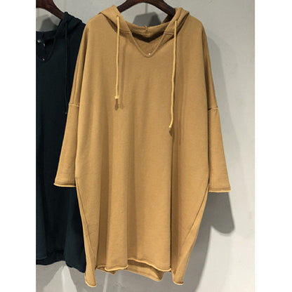 Damen Hoodie-Kleid Großzügig Kapuze Eveloria