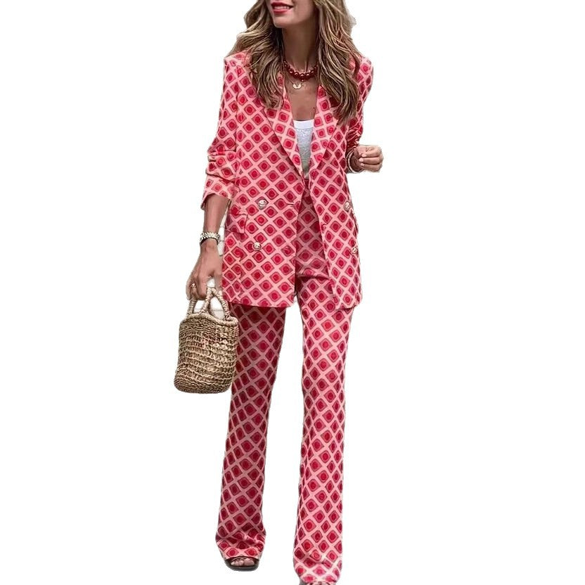 Damen Anzug-Set Muster Eveloria