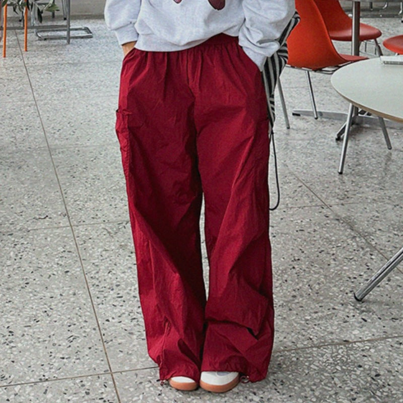 Damen Cargo-Hose Weit Bequem Eveloria