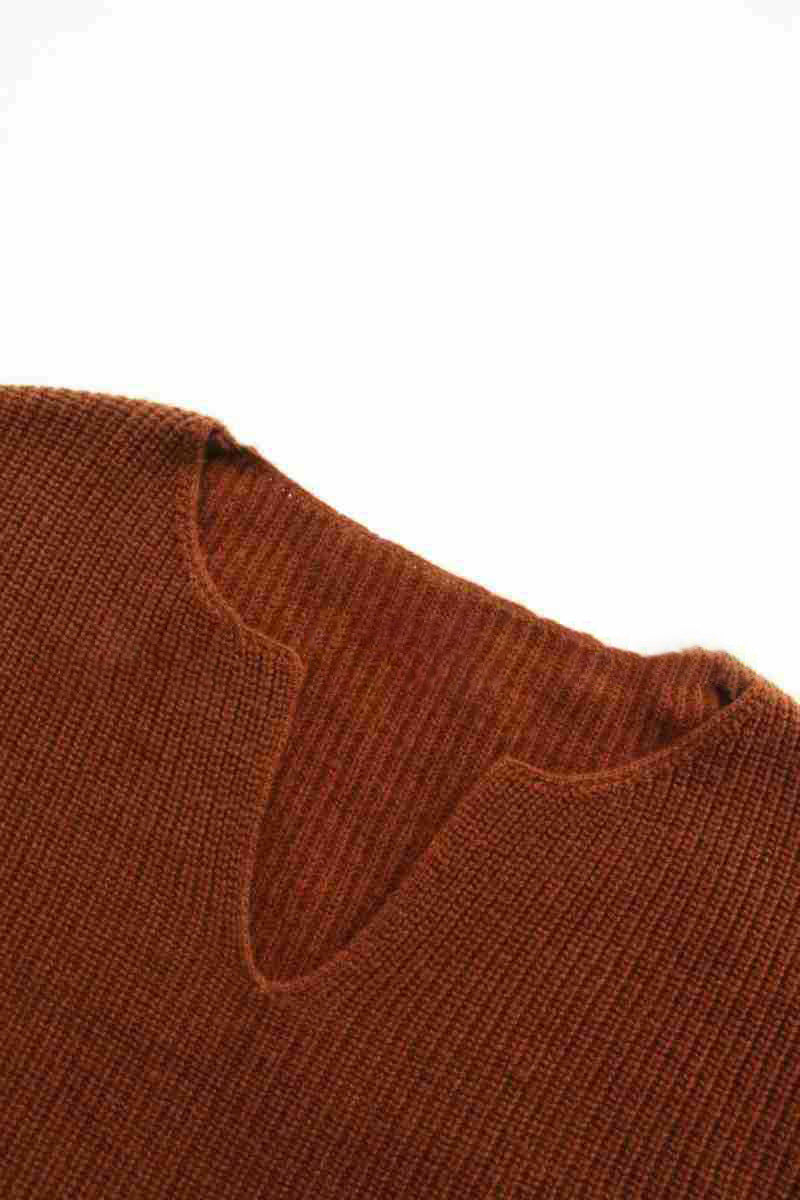 Damen Strickoberteil V-Ausschnitt Eveloria