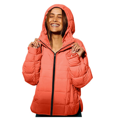 Damen Winterjacke Abnehmbare Kapuze Wasserabweisend Eveloria