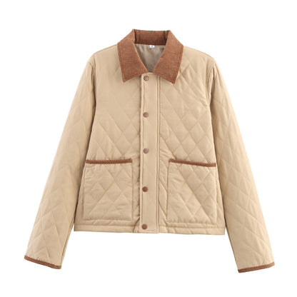 Eveloria Damen Steppjacke Gefüttert Mit Taschen