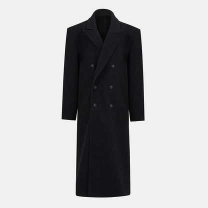 Damen Doppelreiher Wollmantel Elegantes Design Eveloria