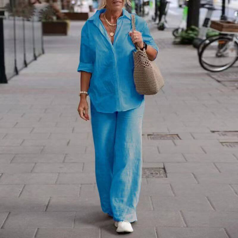 Eveloria Damen Set Elegantes Komfort-Outfit
