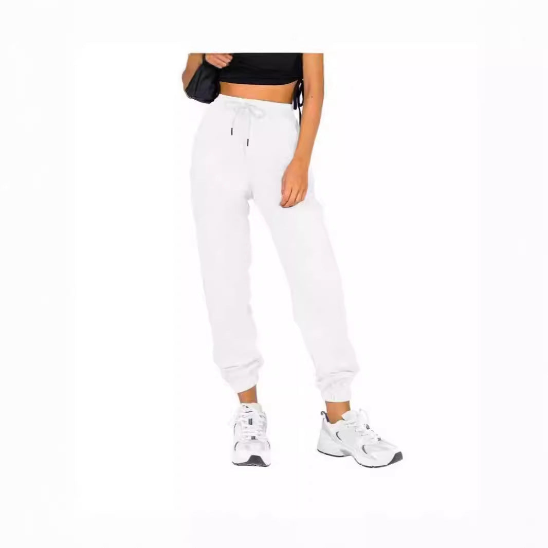 Damen Sweatpants Elastischer Bund Kordelzug Eveloria