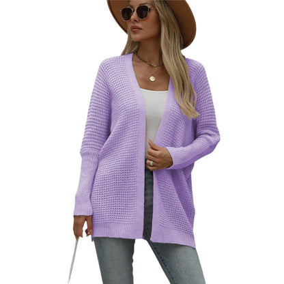 Damen Strickjacke Offen Lässig Weich Eveloria