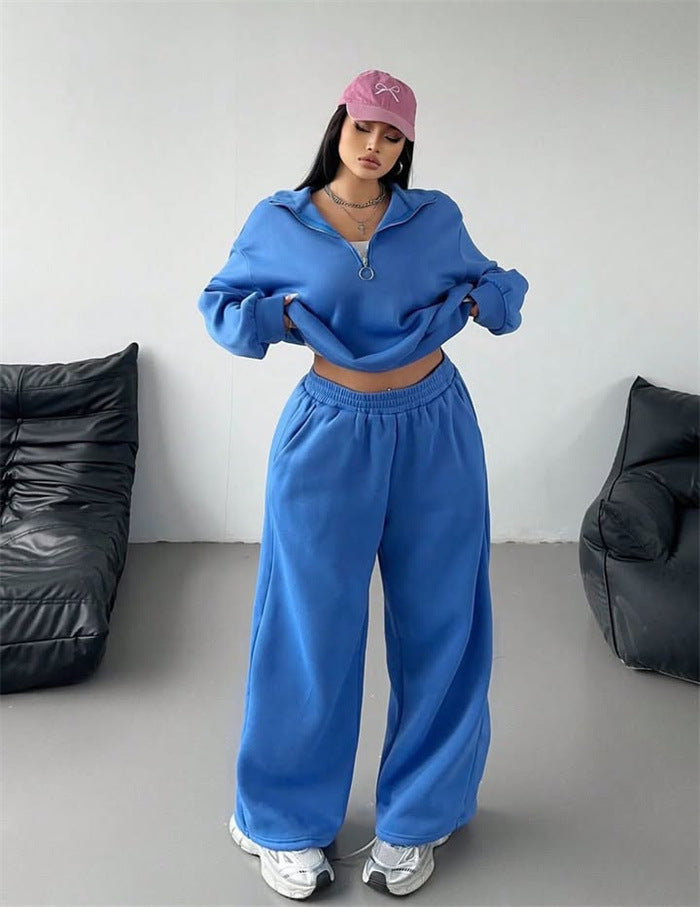 Damen Sportliches Hoodie und Sweathosen Set Eveloria