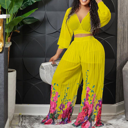 Damen Jumpsuit Florales Design Eveloria