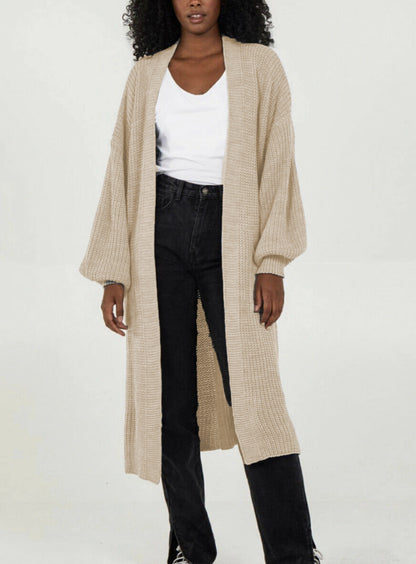 Damen Oversized Strickmantel Lässig