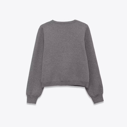 Damen Strickjacke Glitzernde Blüten Details Eveloria