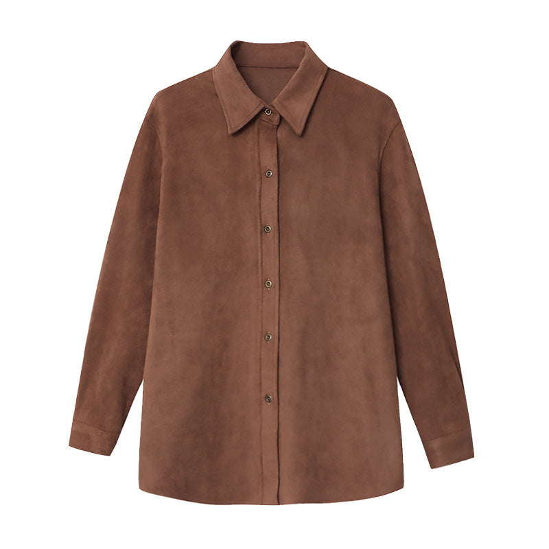 Damen Bluse Lässig Knöpfe Blau Eveloria