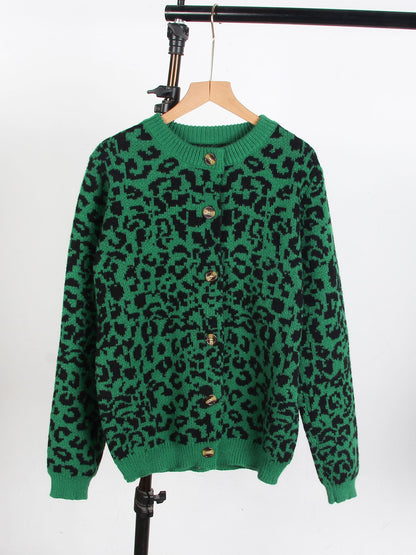 Damen Pullover Tierprint Lässig Eveloria