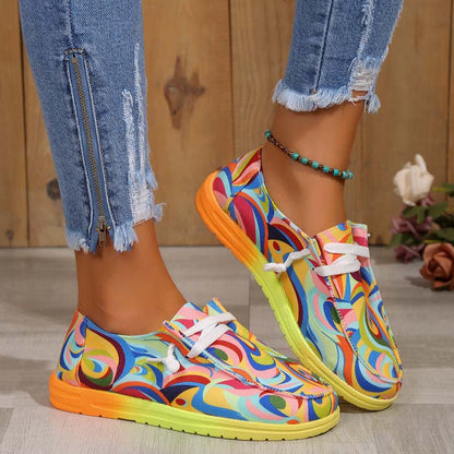 Eveloria Damen Bunte Turnschuhe